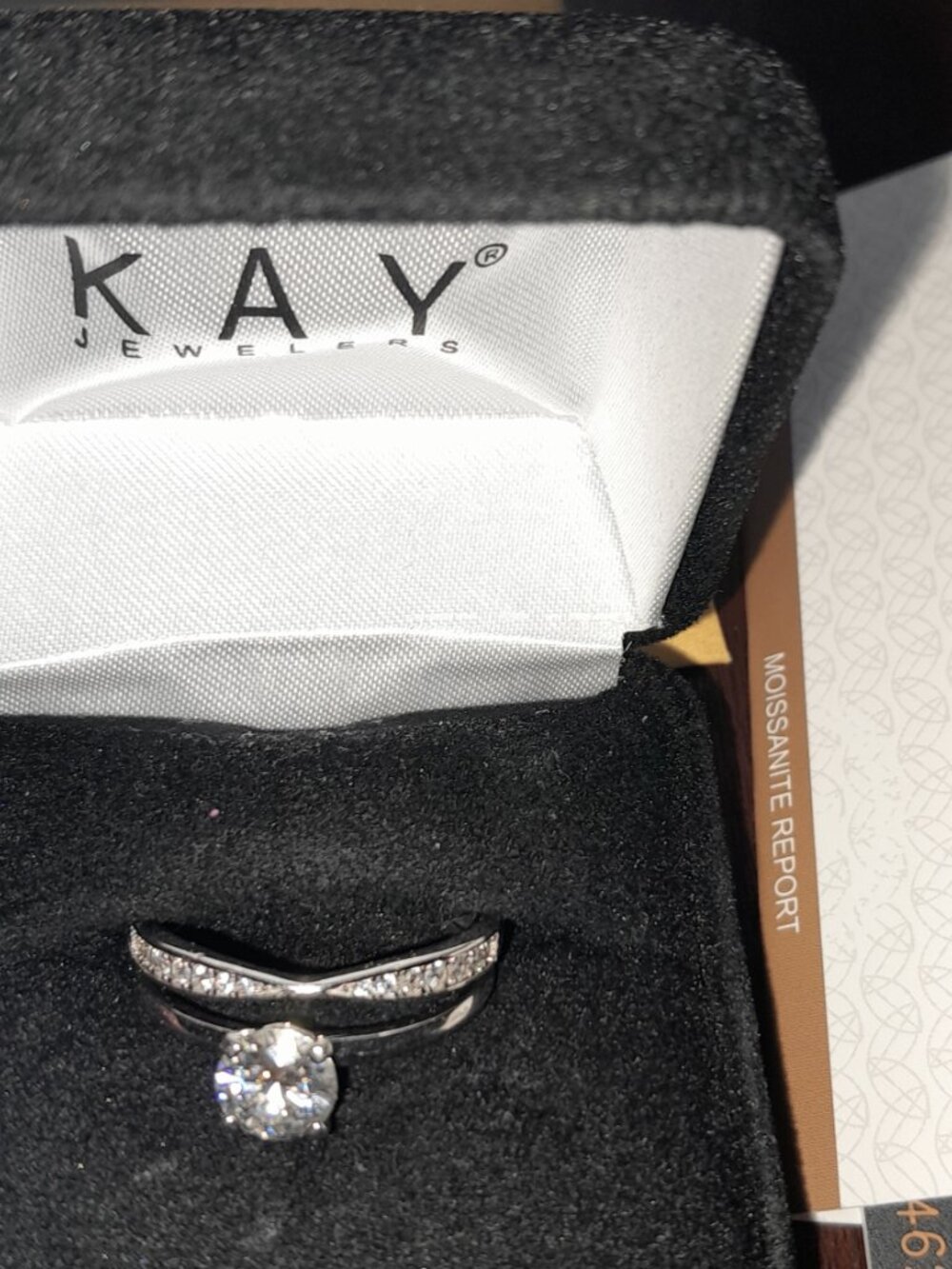 1 CT Wedding Set Moissanite - Picture 5 of 8